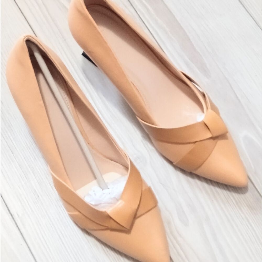 (29-4493) Coutgo Women's Square Heel Pumps Slip on Sz 9